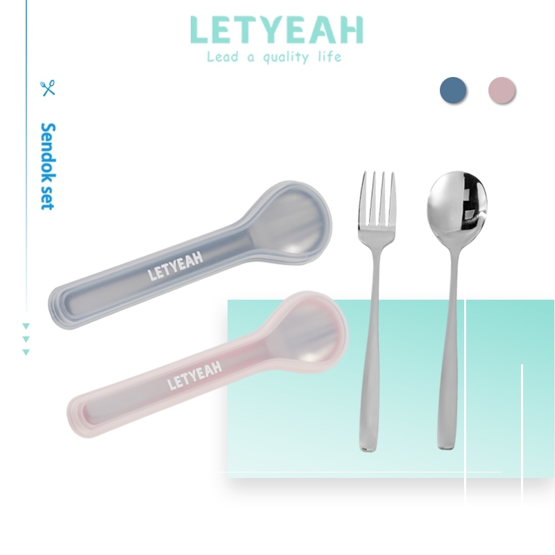 Jual Letyeah In Cutlery Set Stainless Steel Sendok Garpu Alat Makan Stainless Steel