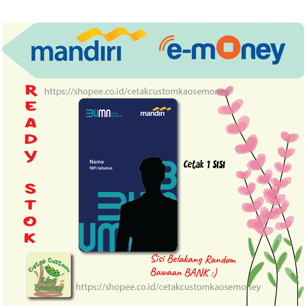 Jual KARTU E MONEY E TOLL ID CARD NEW MANDIRI ID CARD KARTU IDENTITAS ...