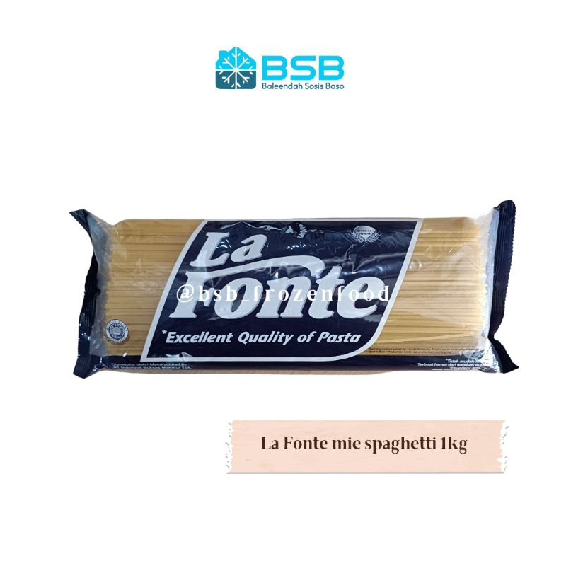 Jual La Fonte Mie Spaghetti Pasta Spaghetty Lafonte 225gr / 450gr / 1 ...