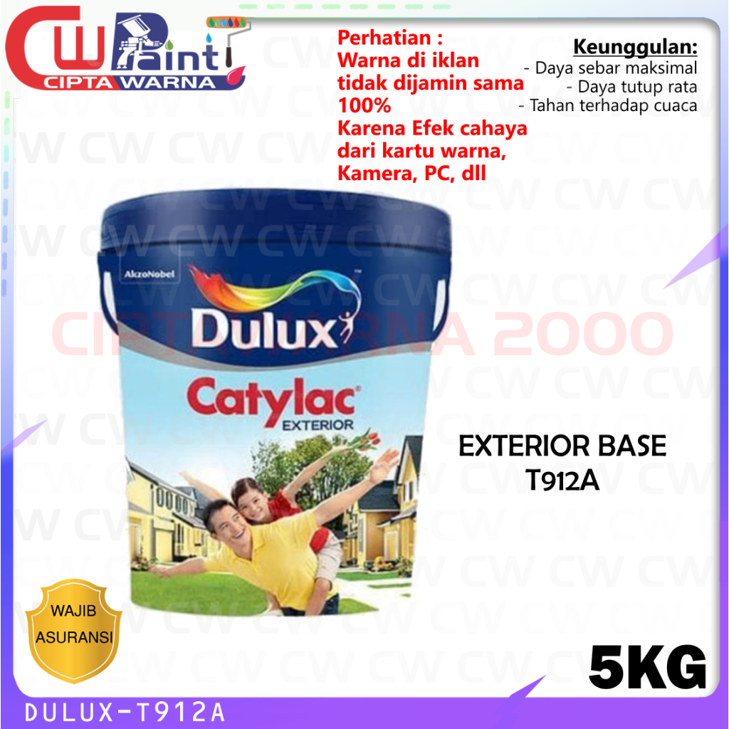 Jual Cat Dasar Tembok Dinding Dulux Br Catylac Exterior Base T912a 5 Kg Shopee Indonesia 4642