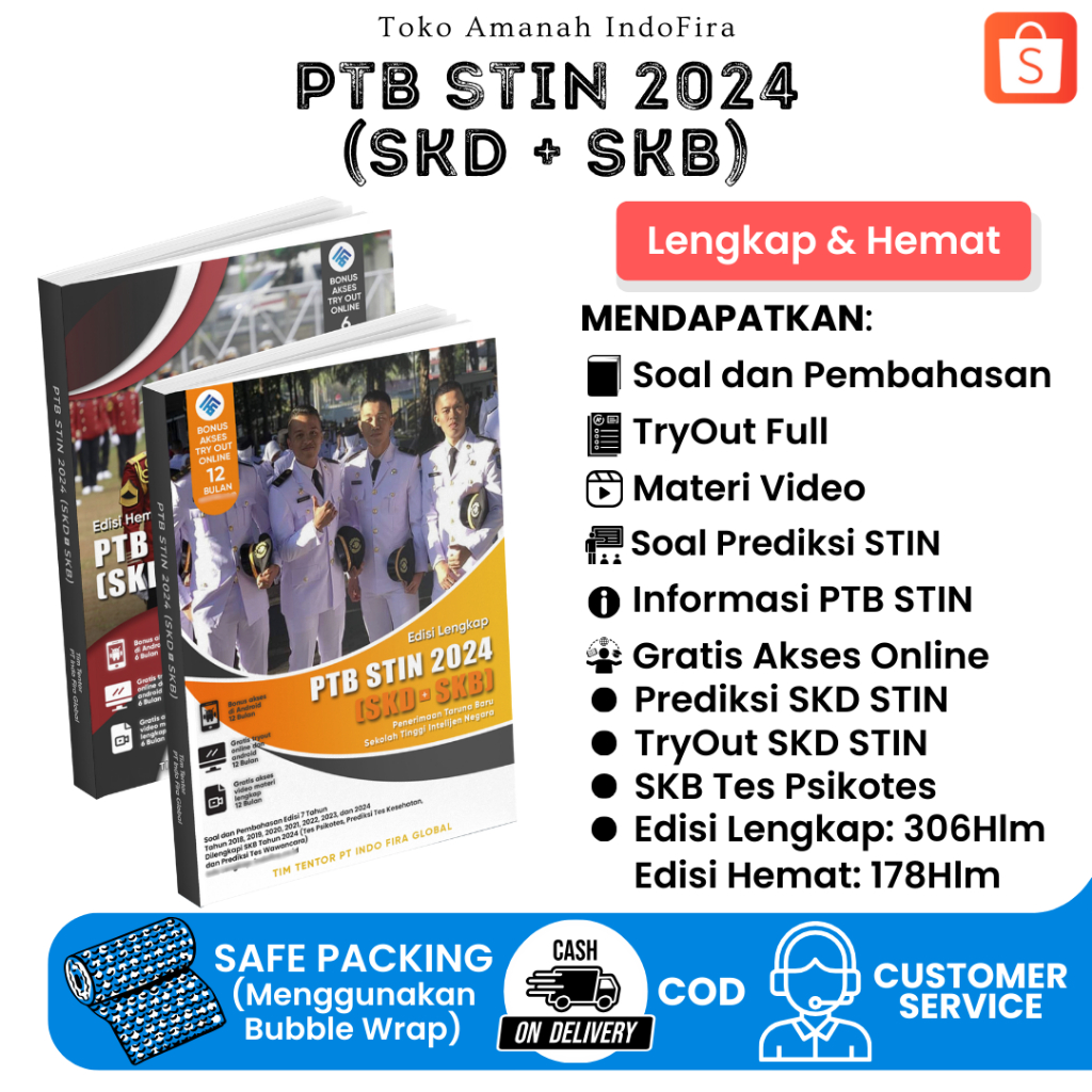 Jual Edisi Terbaru Buku PTB STIN 2024 [SKD + SKB] (Edisi Lengkap ...