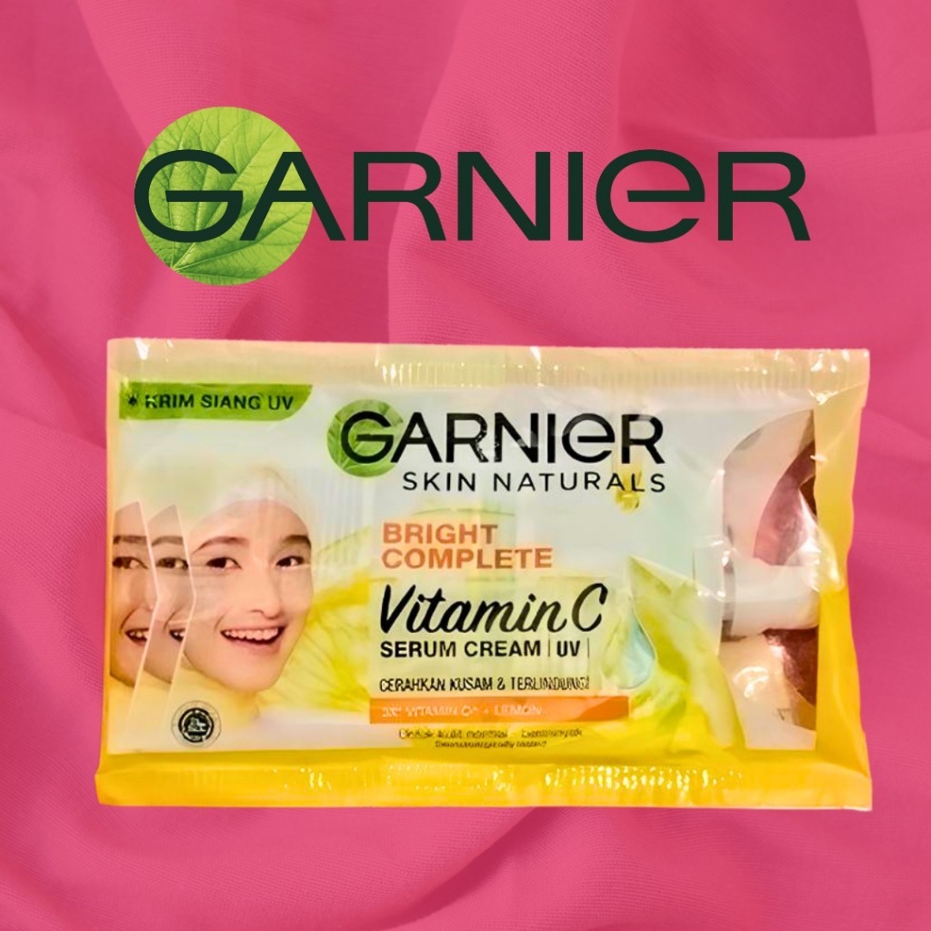 Jual QEILA - GARNIER Sakura Glow & Bright Complete Kemasan Sachet l ...