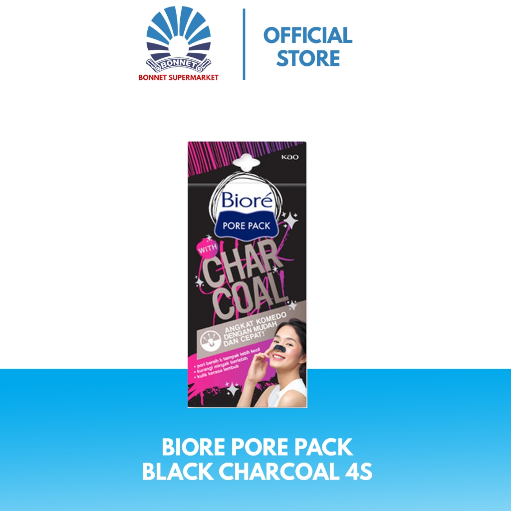 Jual Biore Pore Pack Black Charcoal 4s - 8992727002837 | Shopee Indonesia