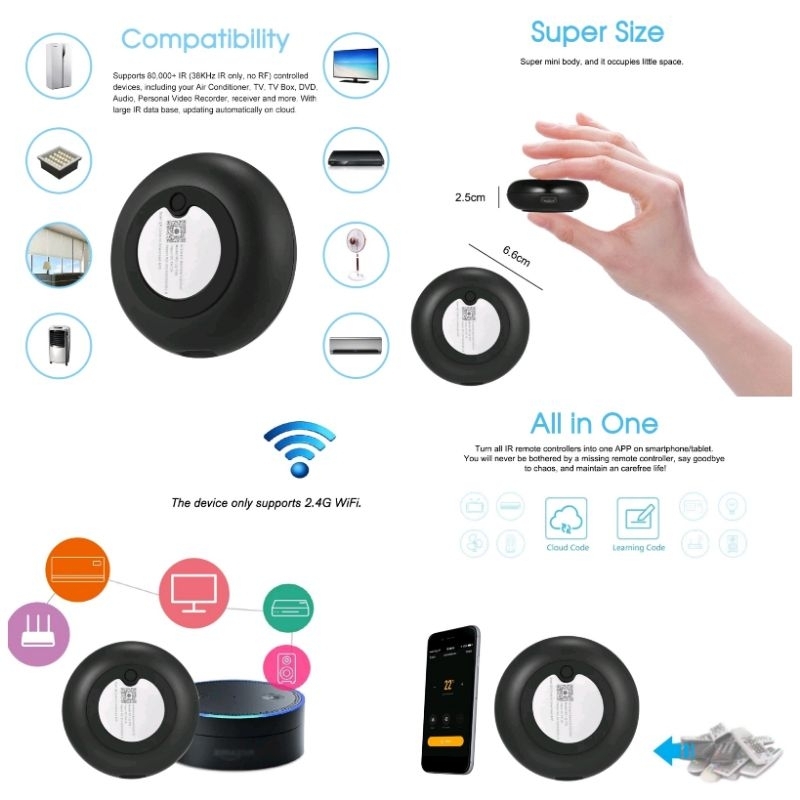 Jual Promo Smart Trul Universal IR Remote 12M Wifi Wireless Lot For ...