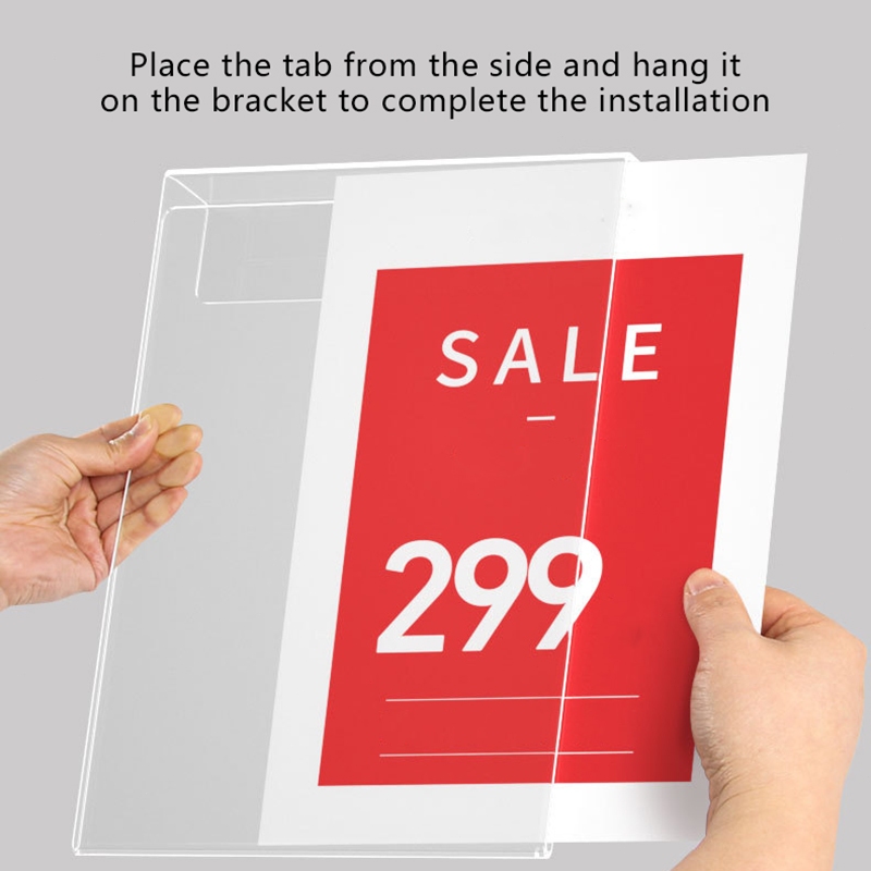 Jual A5 Papan Harga Promosi Label Harga Akrilik Price Tag Display Stand ...