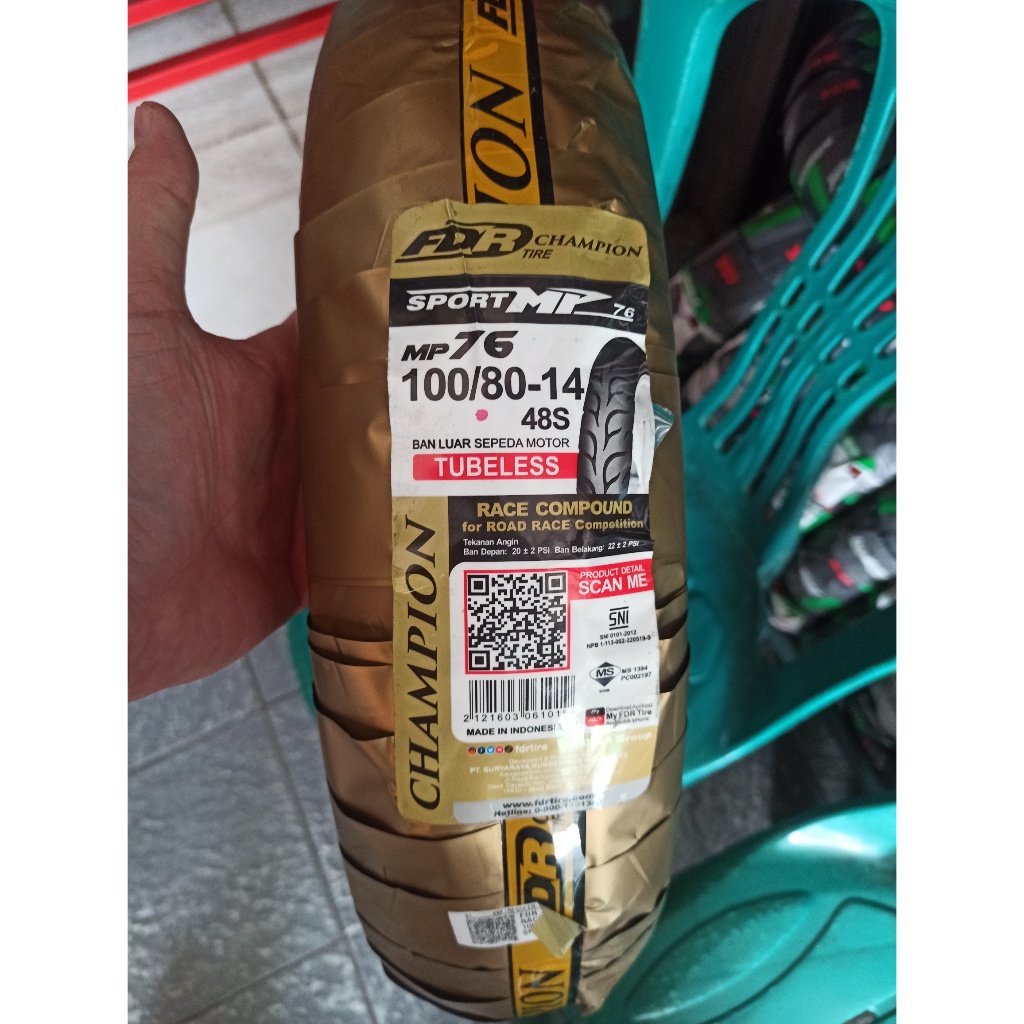 Jual Paket FDR Sport MP 76 ( MP76 ) ukuran 90/80-14 & 100/80-14 ...