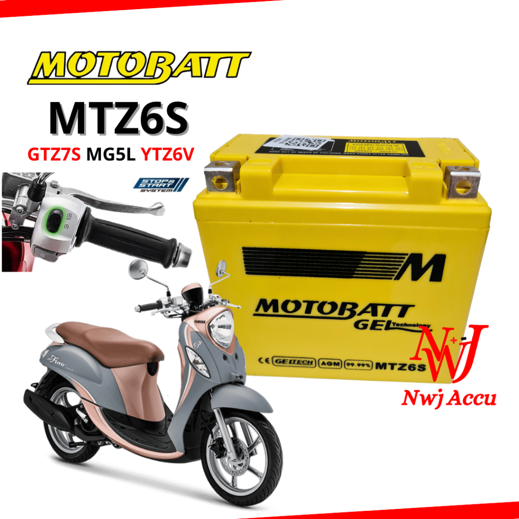 Jual Aki Kering Motor Yamaha Fino Grande Mio M3 AKS SSS Mio Soul GT SSS
