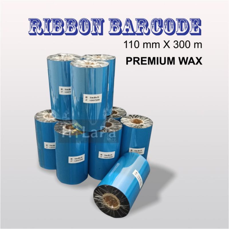 Jual Ribbon / Carbon Barcode PREMIUM WAX 110 mm X 300 meter | Shopee ...