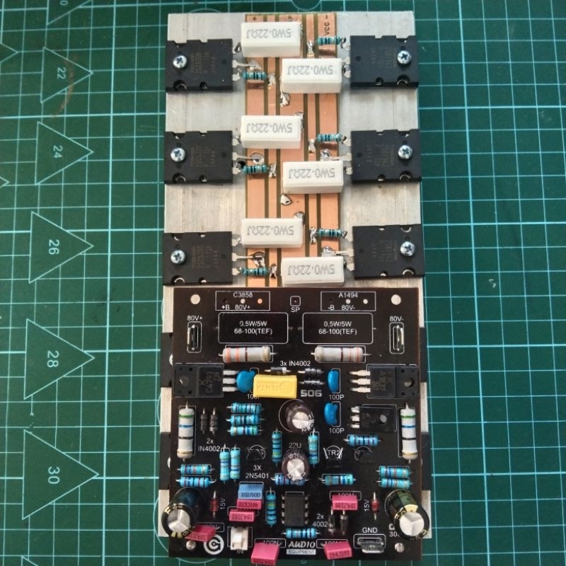 Jual KIT POWER AMPLIFIER SOCL 506 PLUS FINAL TOSHIBA 5200 SET SIAP