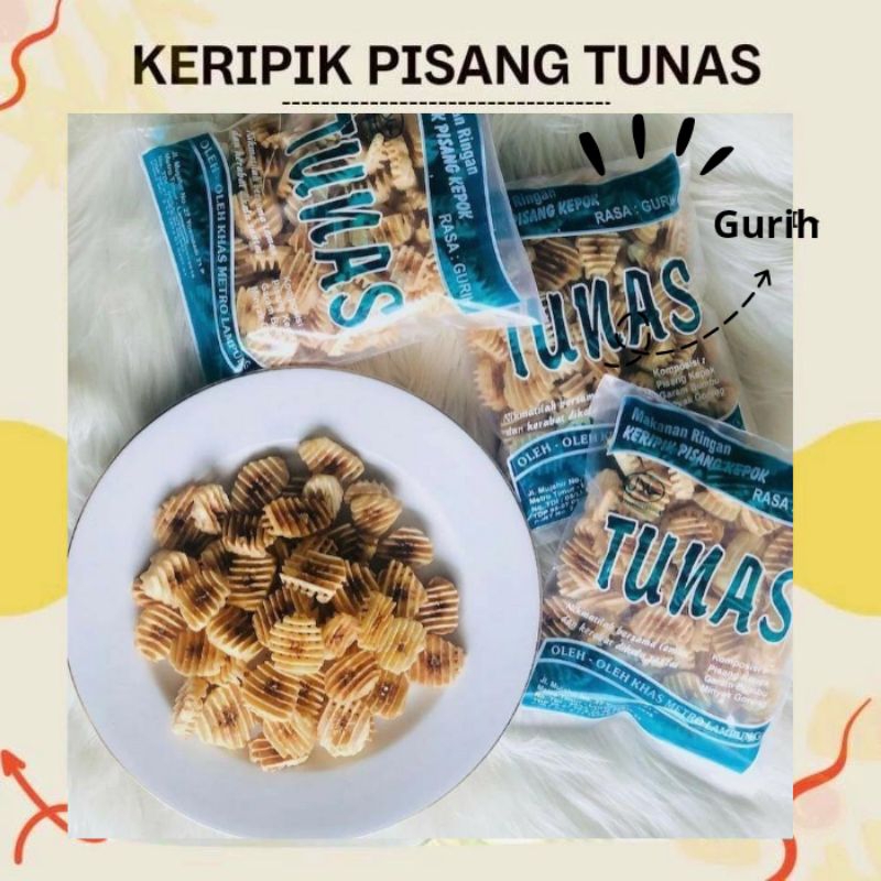 Jual Keripik Pisang Kepok Tunas All Varian Oleh Oleh Khas Metro