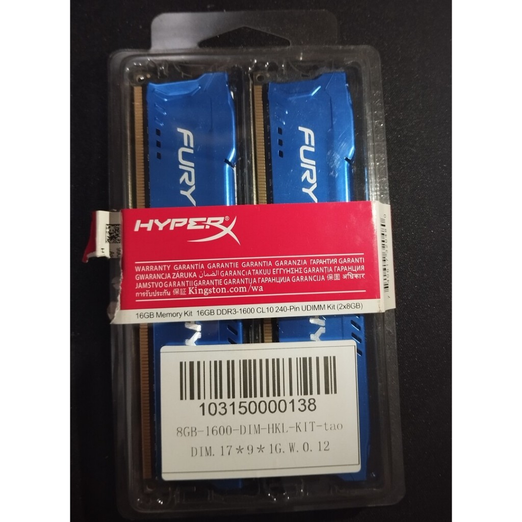 Jual Kingston HyperX Furry 2x8GB DDR3 1600Mhz | Shopee Indonesia