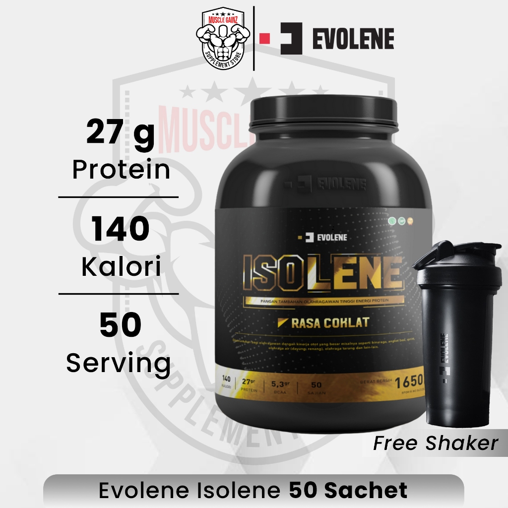Jual Evolene Isolene 50 sachet Iso Lene Isolen Isolin Whey Protein