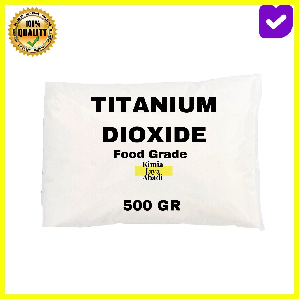 Jual Titanium Dioxide / Titan / Tio2 / Opaque White FOOD GRADE 500 Gram ...