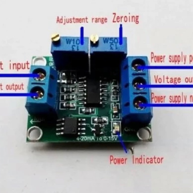 Jual Modul Analog Current To Voltage Converter 4-20ma To 0-5v | Shopee ...
