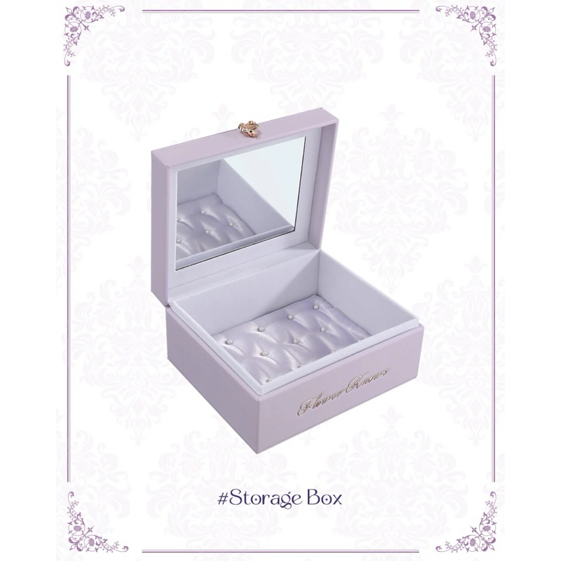 Jual Flower Knows Violet Strawberry Rococo series storage box | Shopee ...