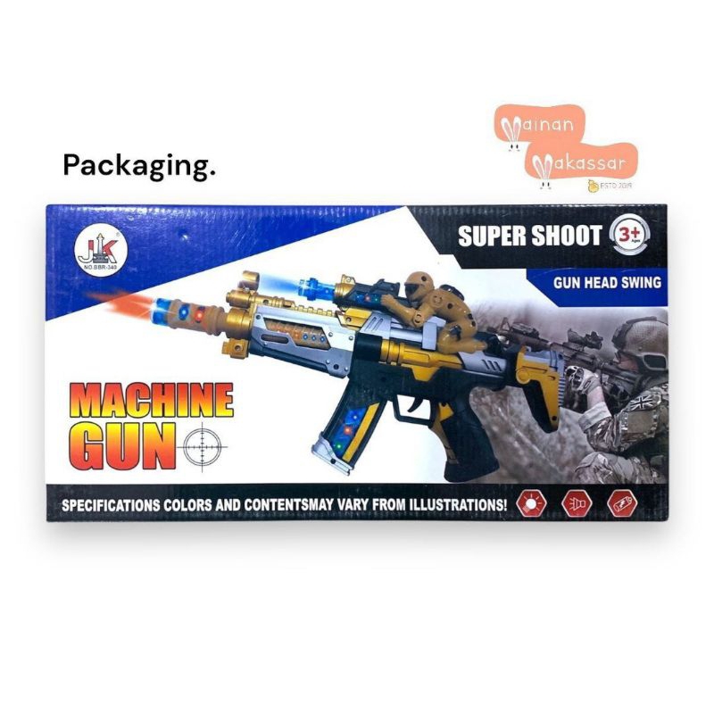 Jual Mainan Senapan Anak Machine Gun BRO 340 | Shopee Indonesia