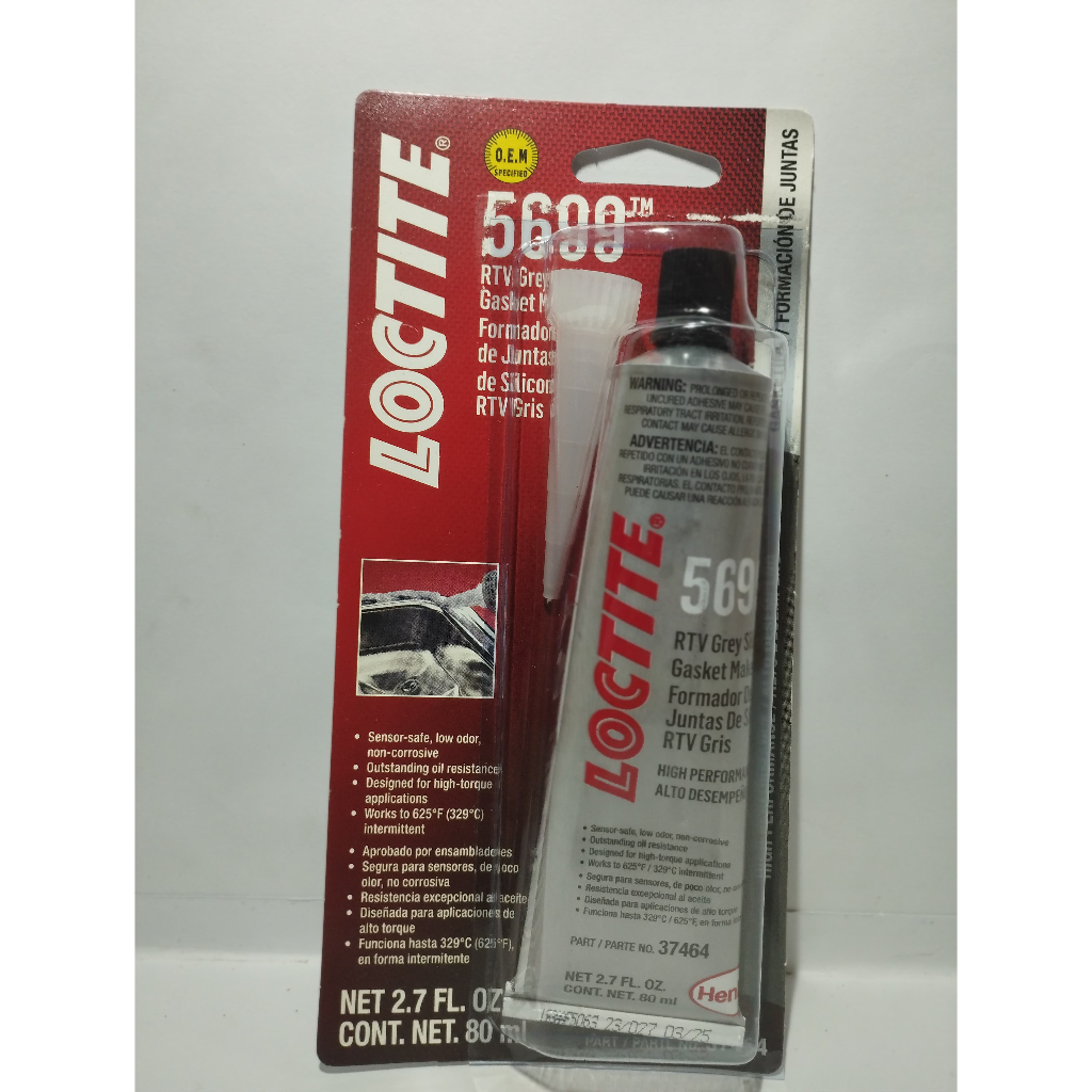 Jual Lem Gasket Mesin RTV Grey Silicone / Lem Loctite 5699 80 gr High ...