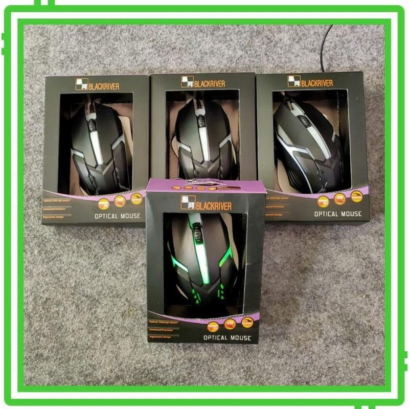 Jual Mouse Gaming RGB Blackriver/Avan Optical Mouse | Shopee Indonesia
