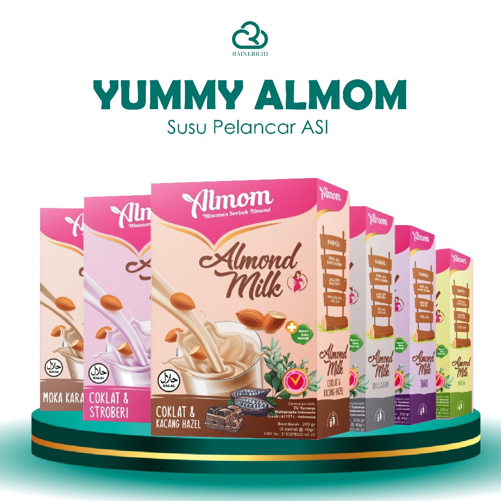 Jual [siap Kirim And Cod] Yummys Yummy Almom Box Pelancar Asi Susu Almond