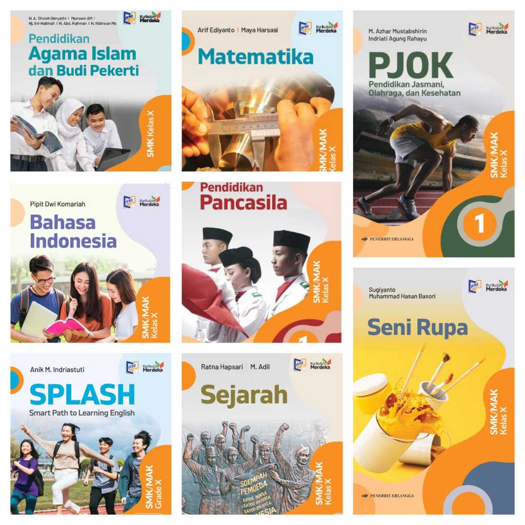 Jual Harga Satuan Buku Kelas 10 SMK Kurikulum Merdeka Penerbit Erlangga ...