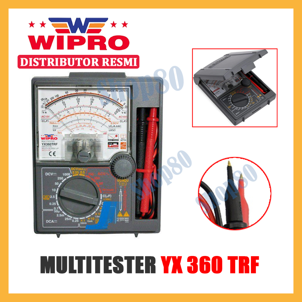 Jual Wipro Multitester Analog Avometer Multimeter Multi Tester Xy 360trf Shopee Indonesia 3726