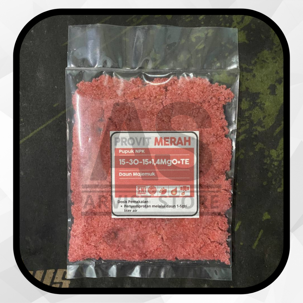 Jual Pupuk MEROKE PROVIT MERAH Kemasan Repack 25 / 50 Gram NPK | Shopee ...