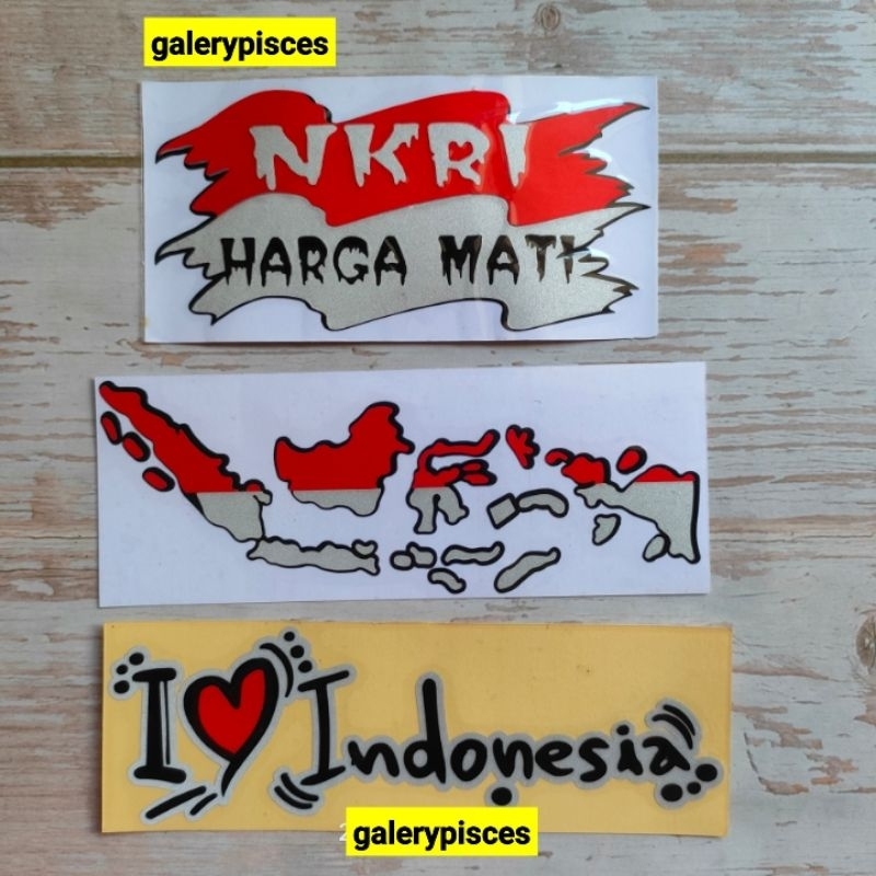 Jual Stiker Cutting Motor Stiker Bendera Indonesia Merah Putih Shopee Indonesia 8343