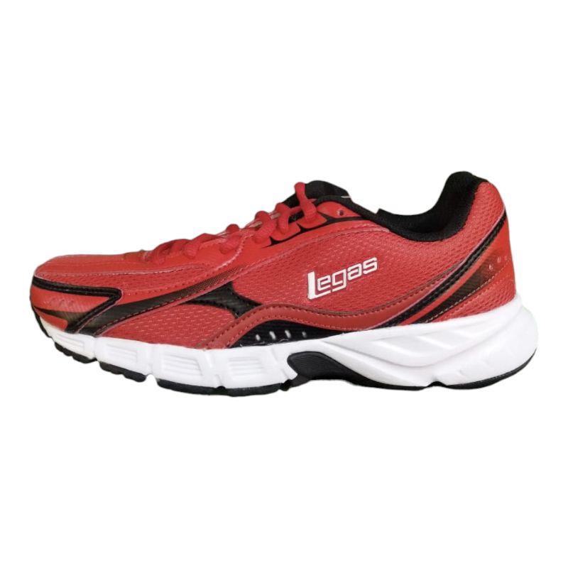 Jual Sepatu League Legas Ark La Red Running Shoes Cowo Sneakers Pria Merah Original Murah