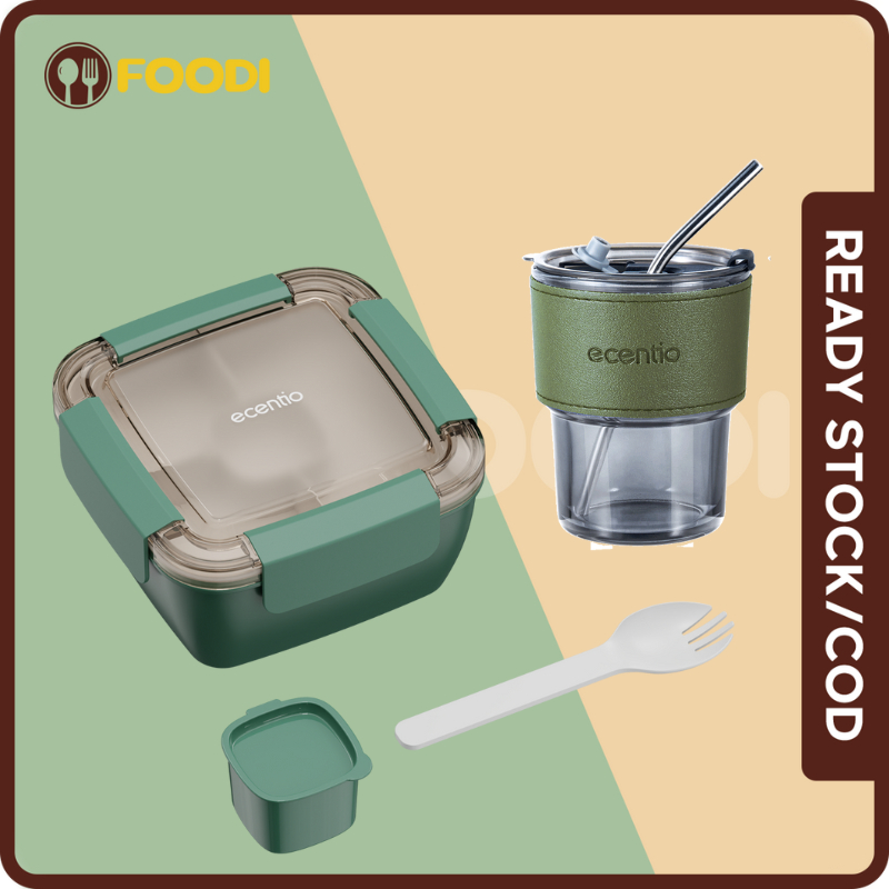 Jual ecentio & FOODI tempat makan anak 2 susun 1100ml+400ml lunch box