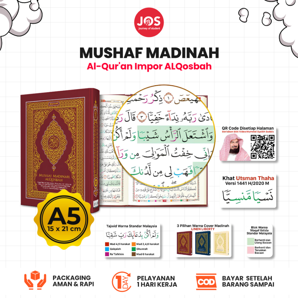 Jual Mushaf Madinah Al Quran Cetakan Asli dan Resmi izin edar KEMENAG ...
