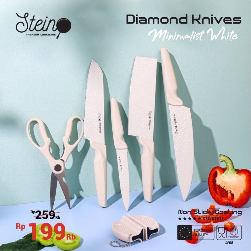 Jual Steincookware Stein Knife Set Pisau Set Diamond Shopee Indonesia