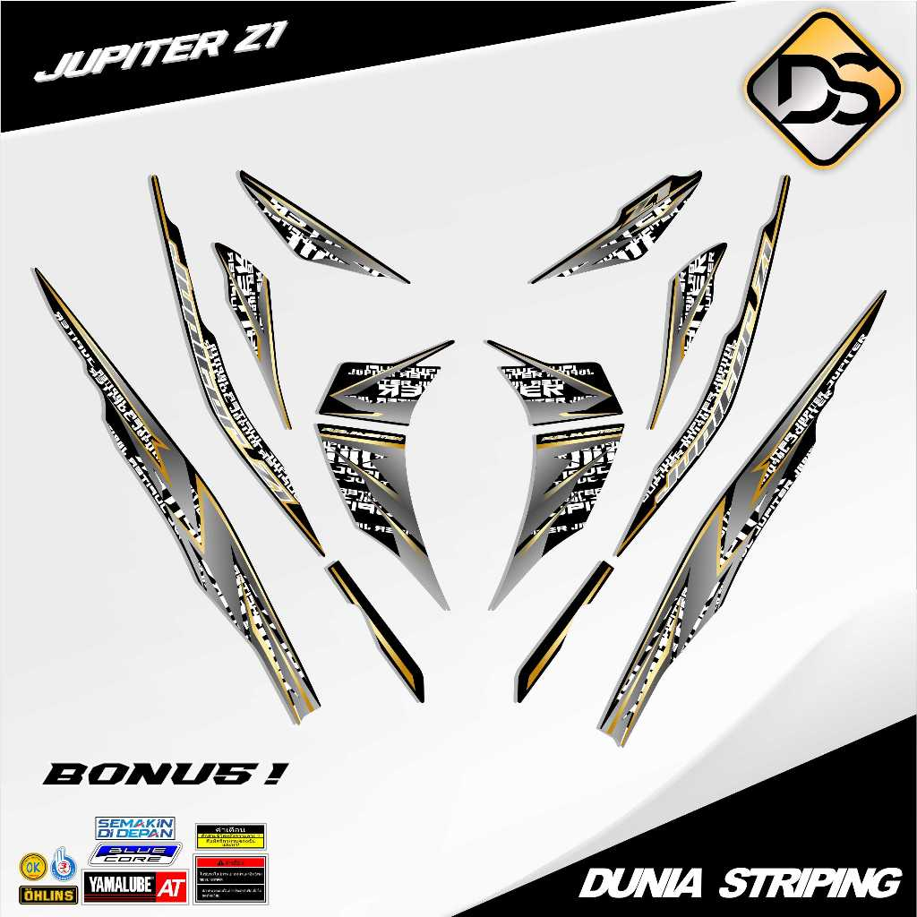 Jual STRIPING STICKER STOCK DECAL SETIKER VARIASI YAMAHA ZUPITER Z1 ...