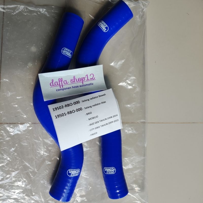 Jual Selang Radiator Brio Mobilio Jazz Ge8 SAMCO | Shopee Indonesia