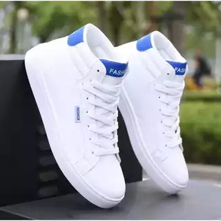 Sepatu Polos Putih 3 Tali Unisex Terlaris
