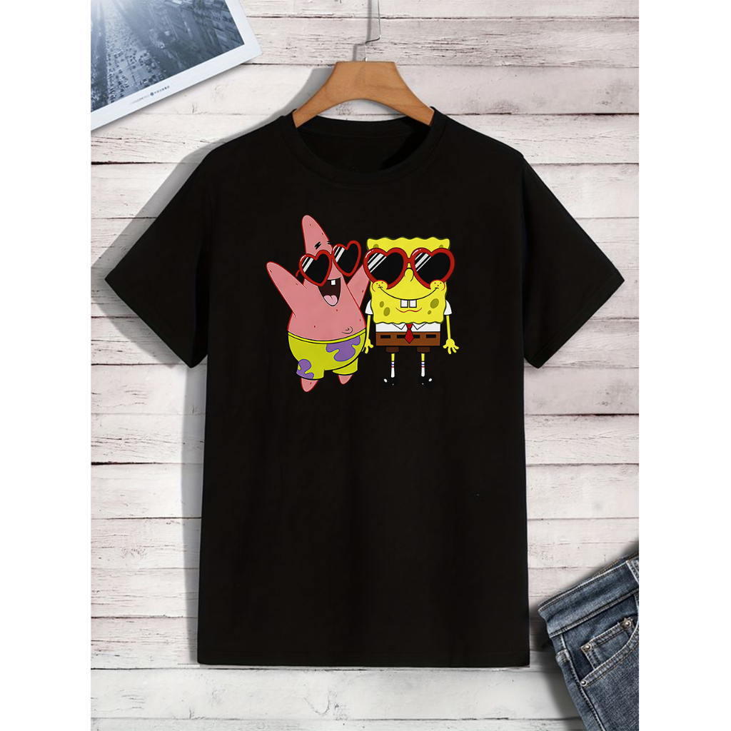 Jual Dailyshop Kaos Wanita Pria Anak Oversize Model Spongebob Family 