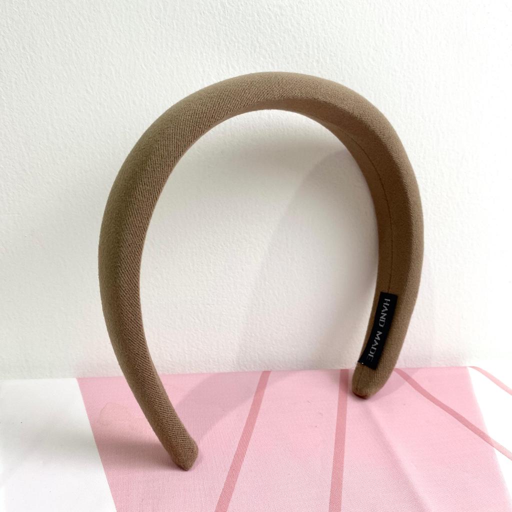 Jual HC Bando Kain Busa Tebal Wanita Korea Headband Cloud Polos Bando