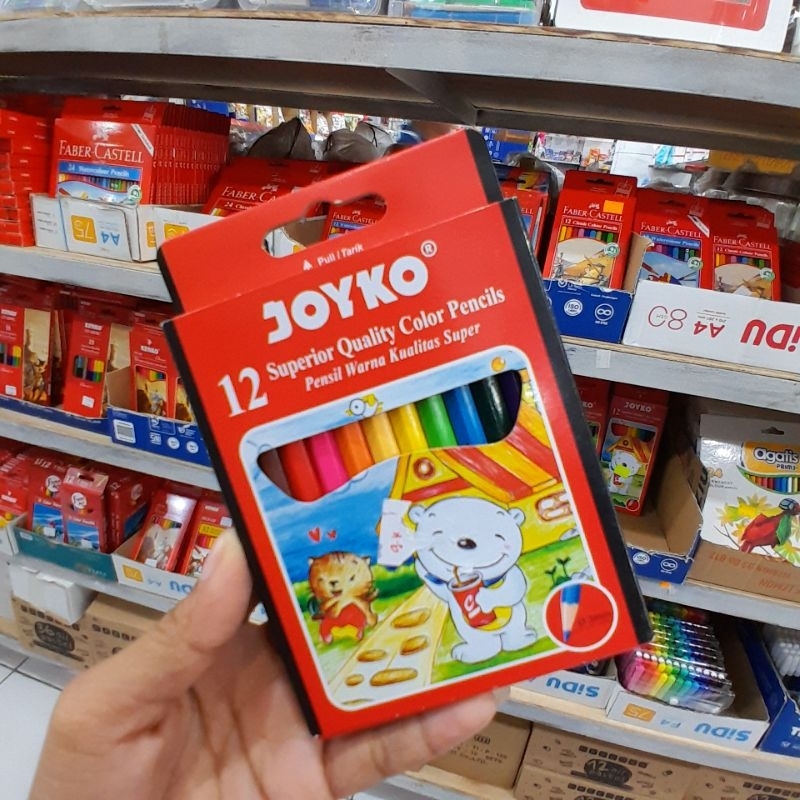 Jual PENSIL WARNA JOYKO 12W CP-S12/CP-12PB | Shopee Indonesia