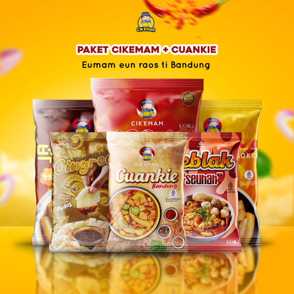 Jual Cik Emam Paket Cikemam Cuanki Baso Aci Seblak Cuanki Cingrea Cireng Salarea