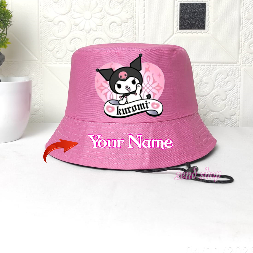 Jual Topi anak bucket kuromi love Topi bucket anak perempuan kuromi ...