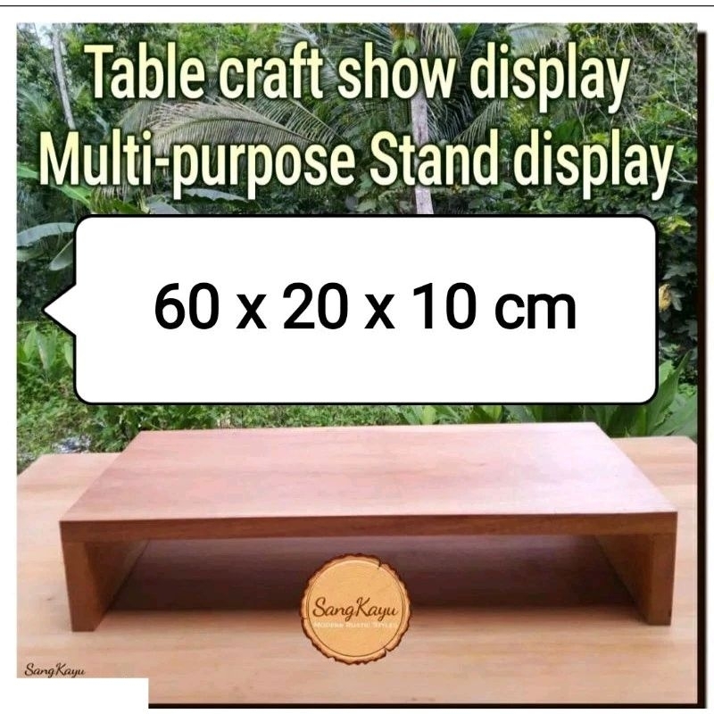 Jual Multi-purpose table stand display 60x20x10 table craft succulent ...