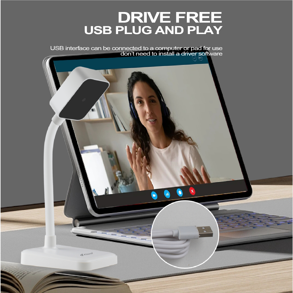Jual KISONLI Webcam Laptop/Komputer Full HD D1-2K Autofocus USB 2.0 ...