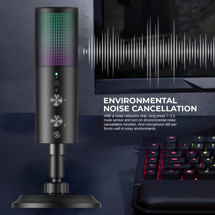 Jual Soundtech Lite 2.0 Cardioid Microphone Condenser USB Stand for PC ...