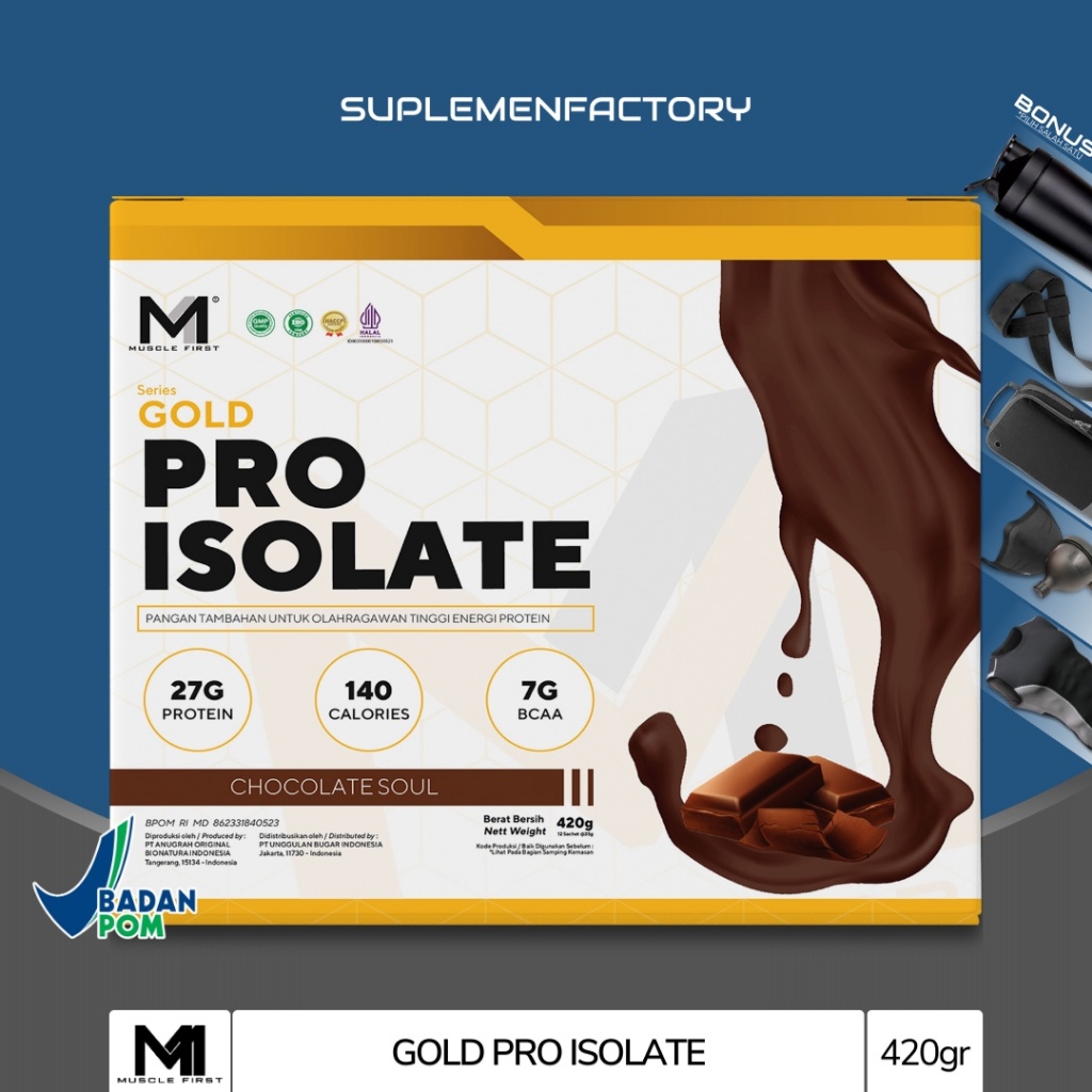 Jual Muscle First Gold Pro Isolate Box 420 Gram Whey Protein M1 ...