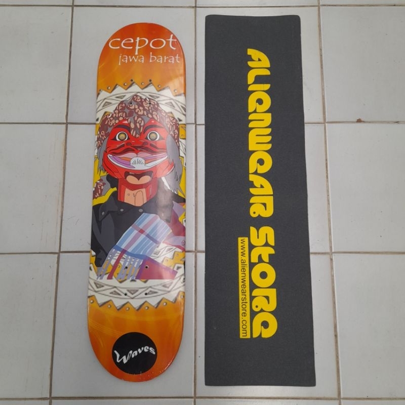 Jual Skateboard Deck Waves + griptape new not second / bekas Shopee
