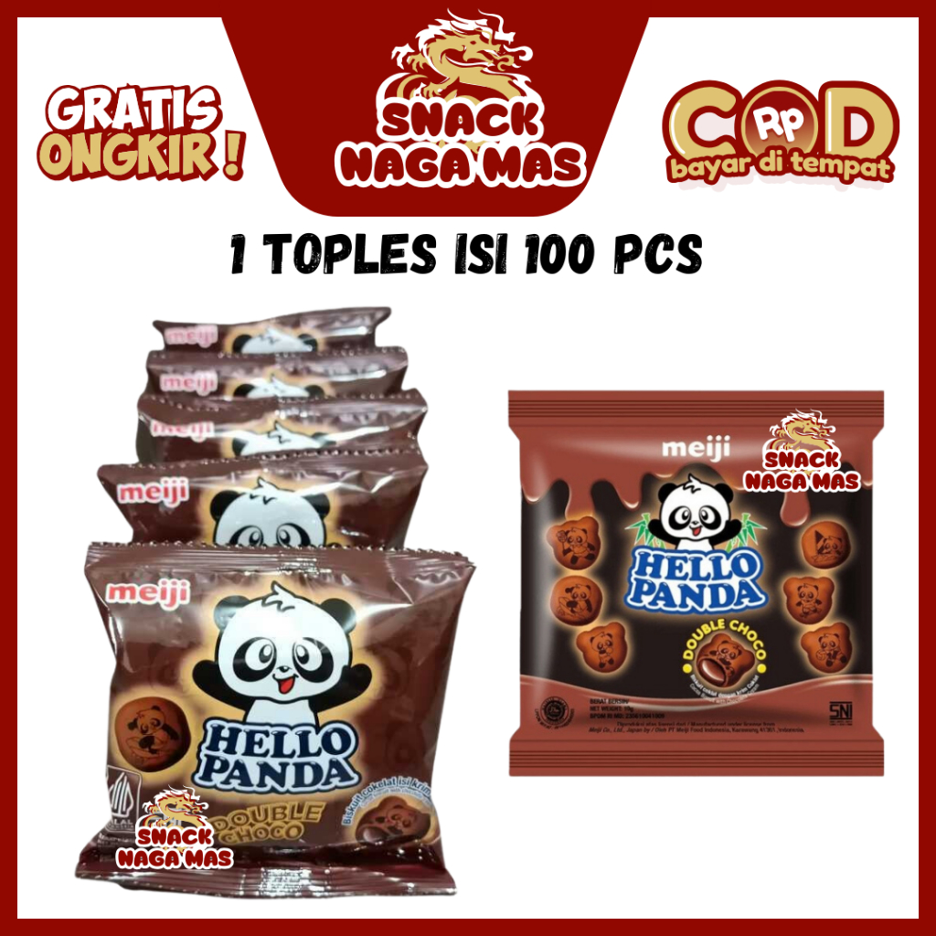 Jual HELLO PANDA BISKUIT MEIJI COKLAT / STRAWBERRY RENCENG [ISI 10 PCS ...