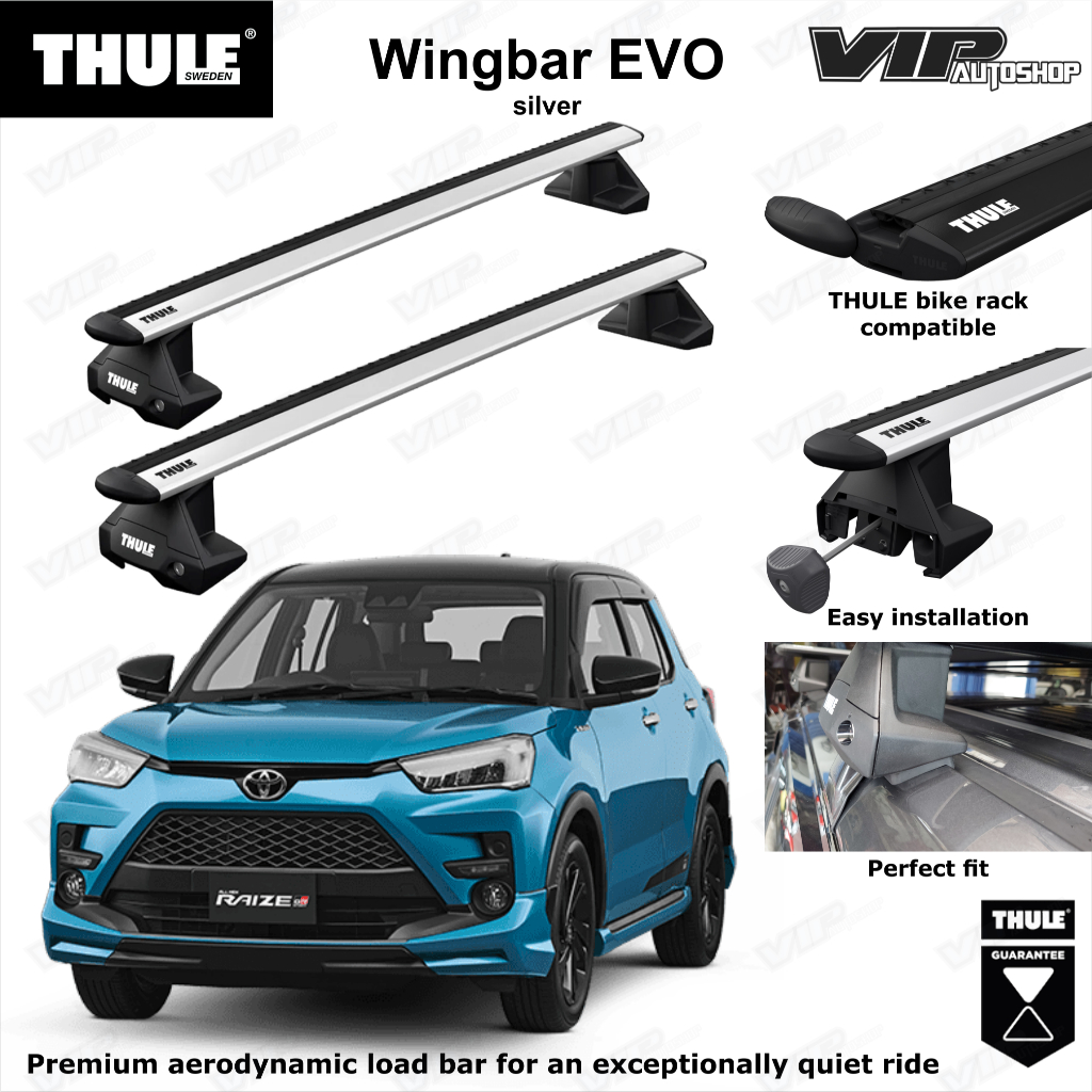 Jual Toyota Raize Daihatsu Rocky Thule Wingbar Crossbar Roof Rack ...