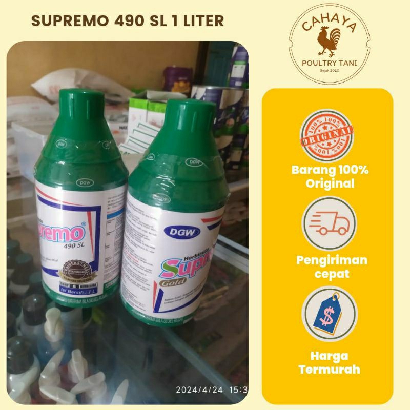 Jual Herbisida Supremo Gold 490 Sl 1 Liter Rumput Mati Sampai Akar