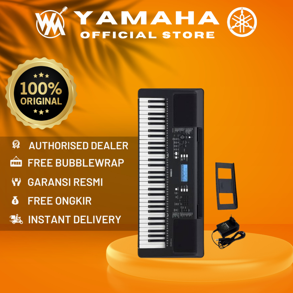 Jual Yamaha Keyboard PSR E373/PSR E 373/PSR-373+Adaptor&Stand Book ...