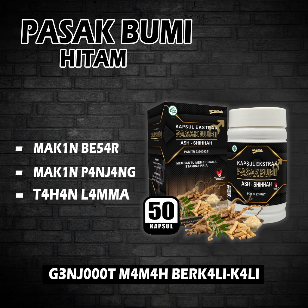 Jual (BPOM) Ekstrak Pasak-Bumi Hitam Ash-Shihhah 50 Kapsul Original ...