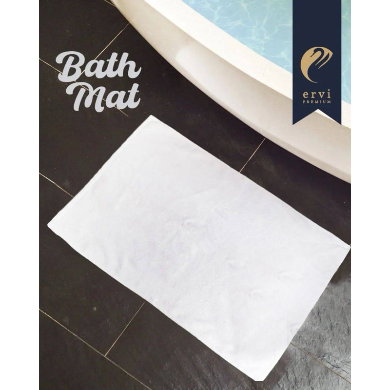 Jual BATH MAT HOTEL TEBAL PREMIUM WHITE 50x75 1000Gsm / Keset Handuk ...